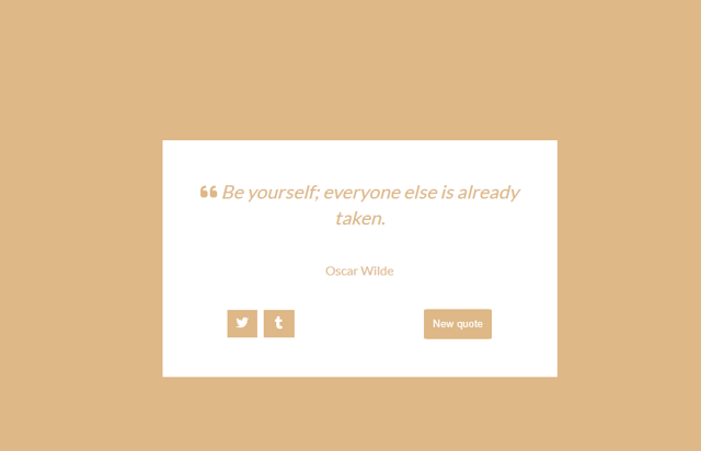 Random Quote Machine